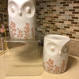 NWT Bath and Body Works Owl Candle holders (2)